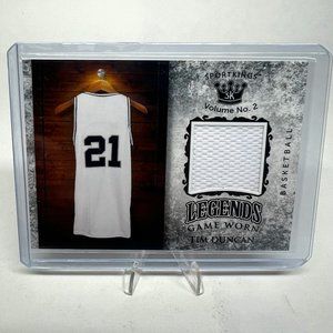 Tim Duncan 2021 San Antonio Spurs Game Worn Patch #LSM-18 Legends